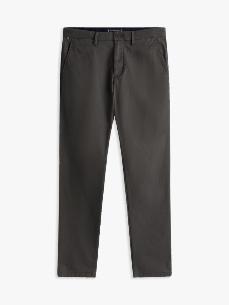 Grey Bleecker Stretch Cotton Chinos  Men