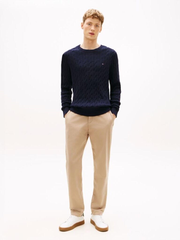 Blue Classics Cable Knit Relaxed Fit Jumper  Men