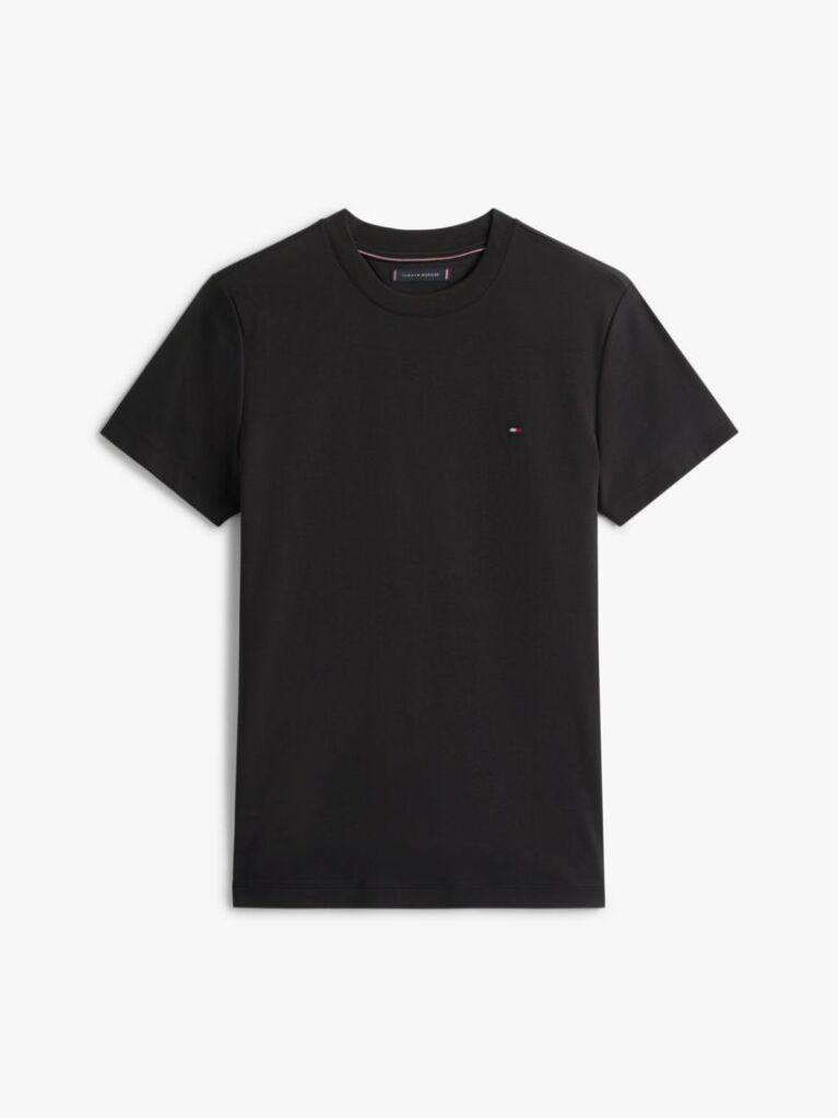 Black Flag Embroidery Interlock Slim Fit T-Shirt  Men