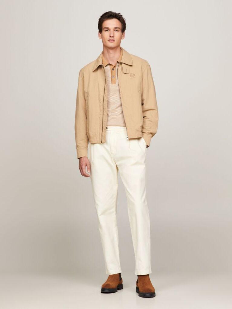 Beige TH Warm Water Repellent Ivy Jacket  Men