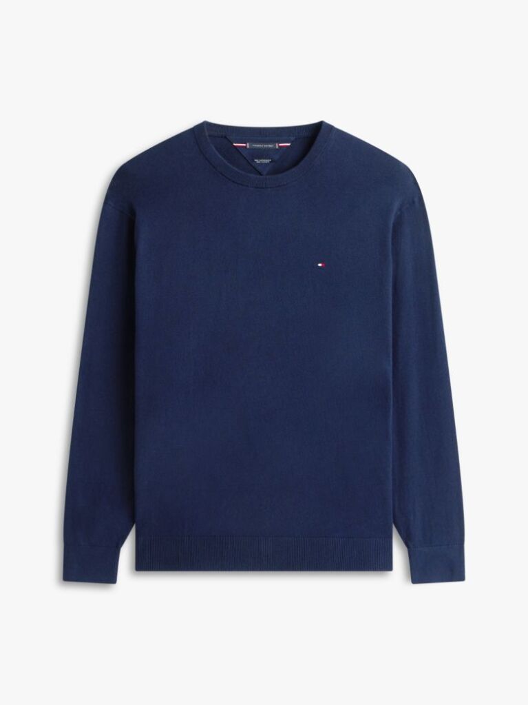 Blue Plus Heathered Knit Regular Fit Jumper  Men