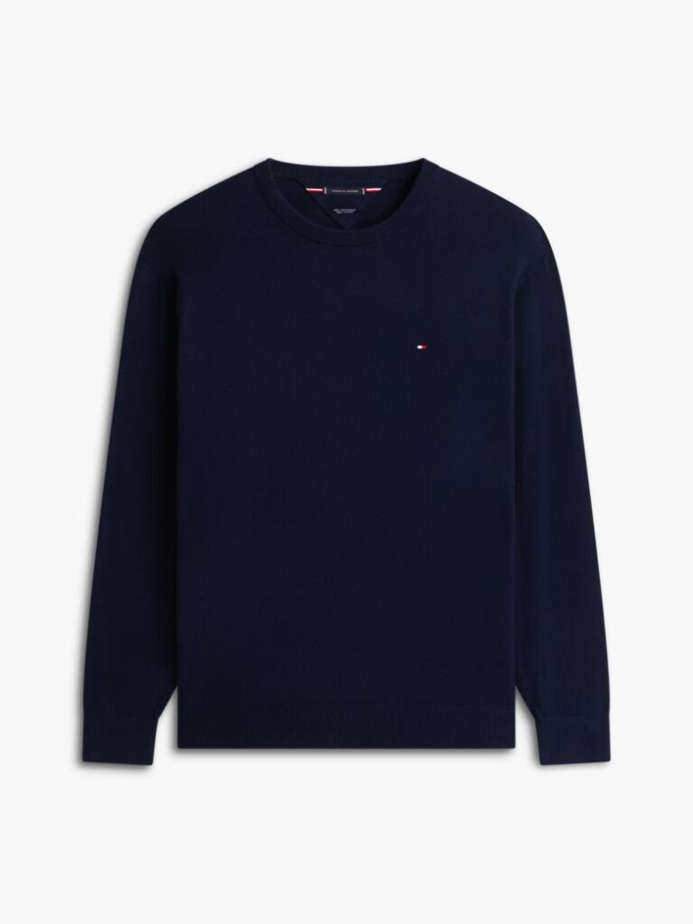 Blue Plus Heathered Knit Regular Fit Jumper  Men
