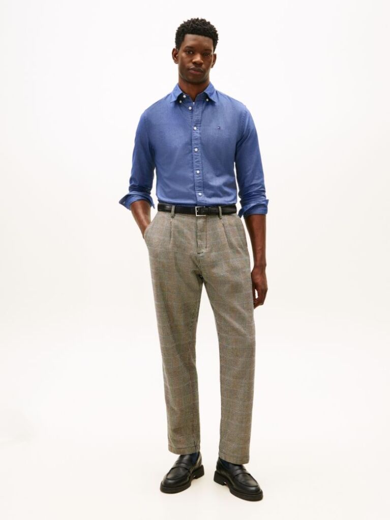 Blue Heritage Regular Fit Oxford Shirt  Men