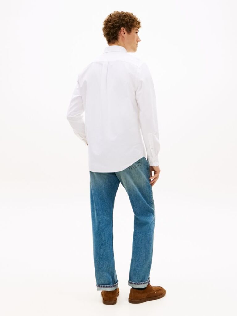 White Heritage Regular Fit Oxford Shirt  Men