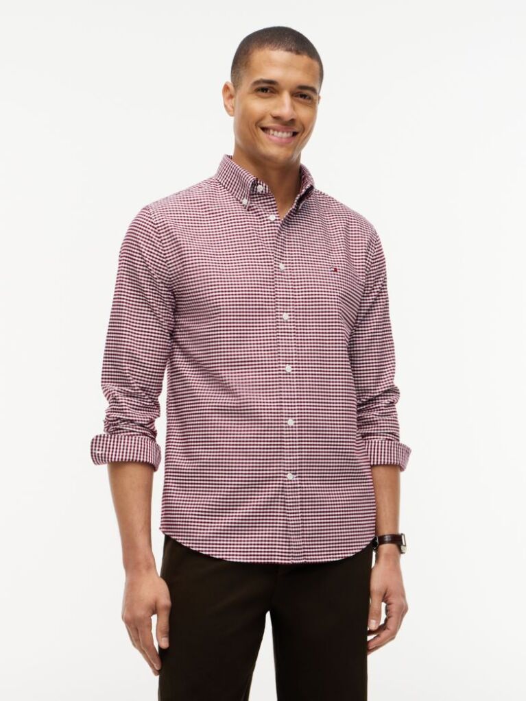Multi Gingham Oxford Πουκάμισο Σε κανονική Γραμμή  Άνδρες