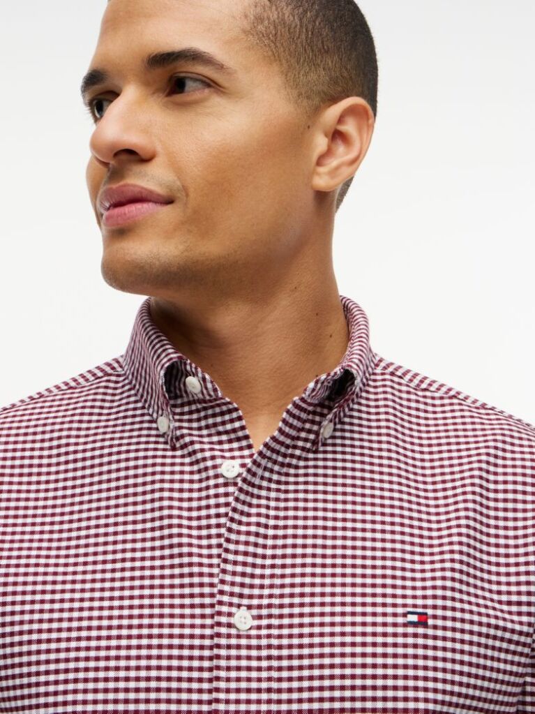 Multi Gingham Oxford Πουκάμισο Σε κανονική Γραμμή  Άνδρες