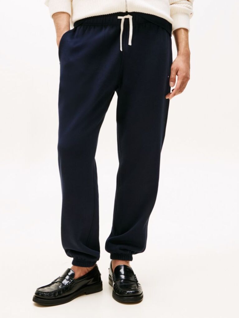 Μπλε Παντελόνι Φόρμας Από Fleece Με Μανσέτες  Άνδρες