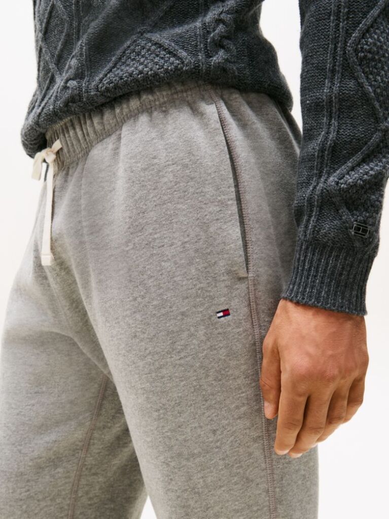 Γκρι Παντελόνι Φόρμας Από Fleece Με Μανσέτες  Άνδρες