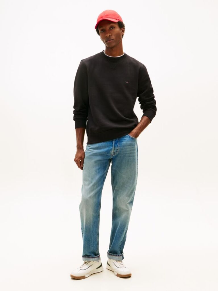 Black Fleece Crew Neck Sweatshirt  Men