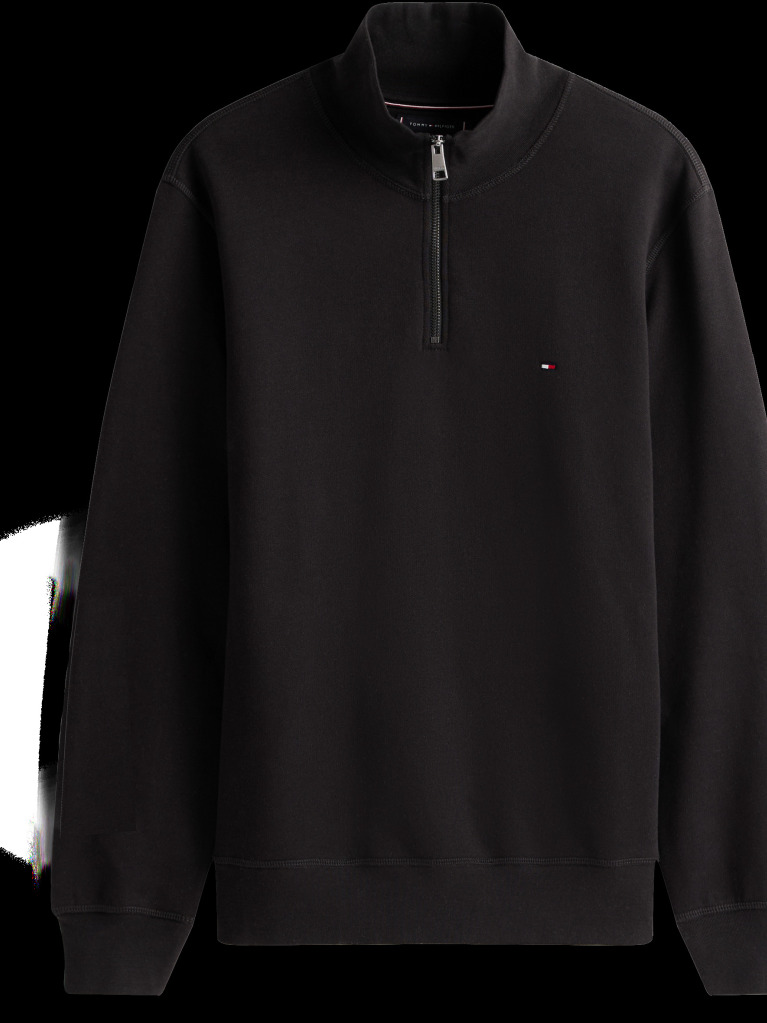 Μαύρο Φούτερ Fleece Με Φερμουάρ  Άνδρες