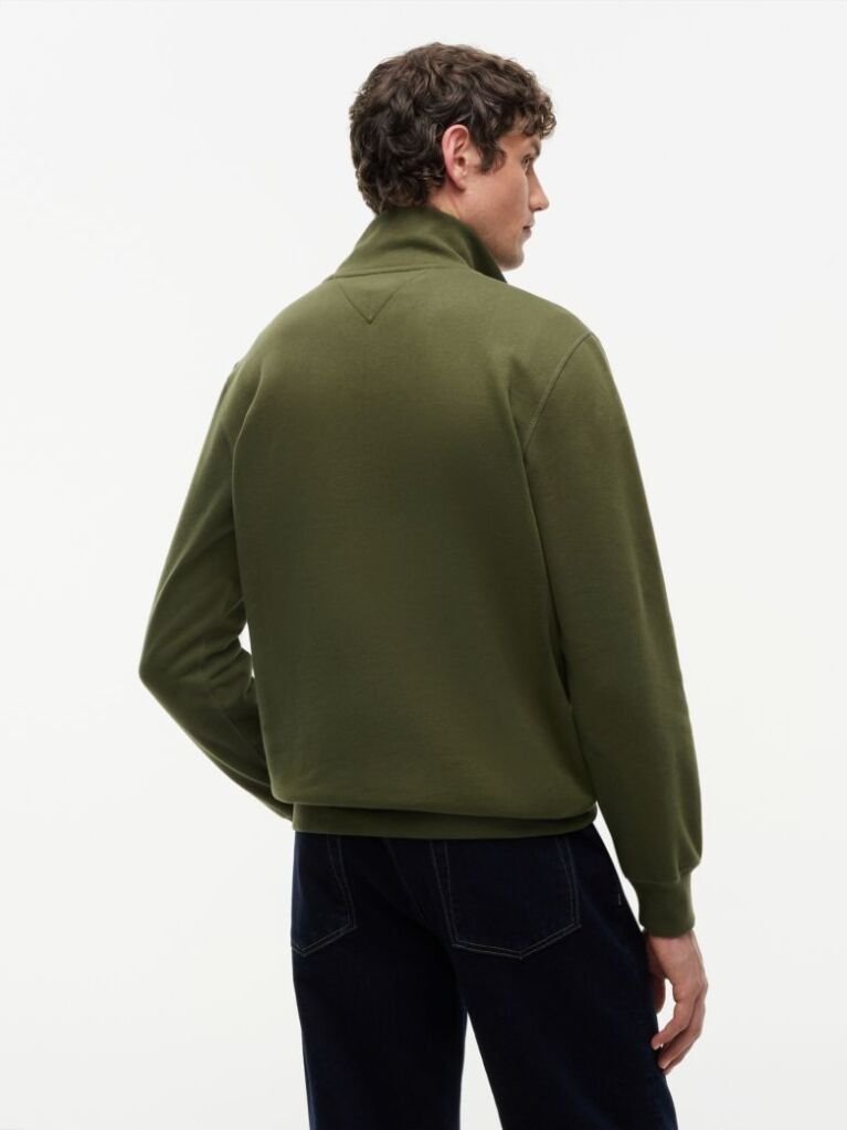 Πράσινο Φούτερ Fleece Με Φερμουάρ  Άνδρες