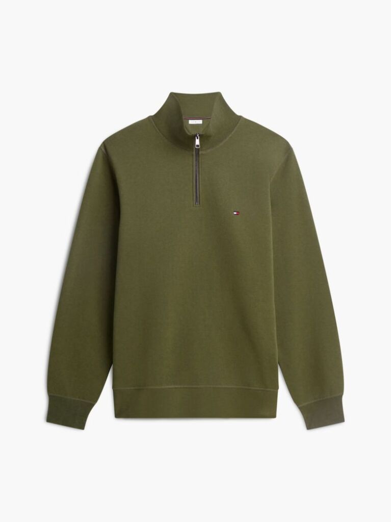 Πράσινο Φούτερ Fleece Με Φερμουάρ  Άνδρες