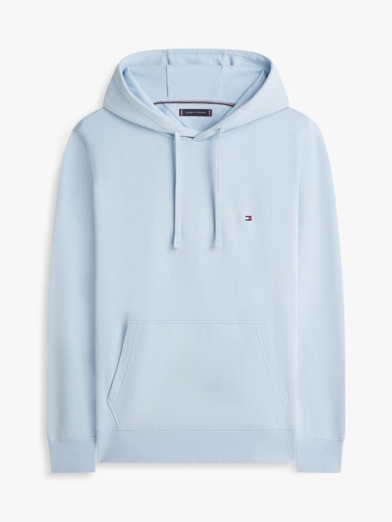 Μπλε Hoody Από Βαμβακερό Terry Με Κεντητό Σημαιάκι  Άνδρες