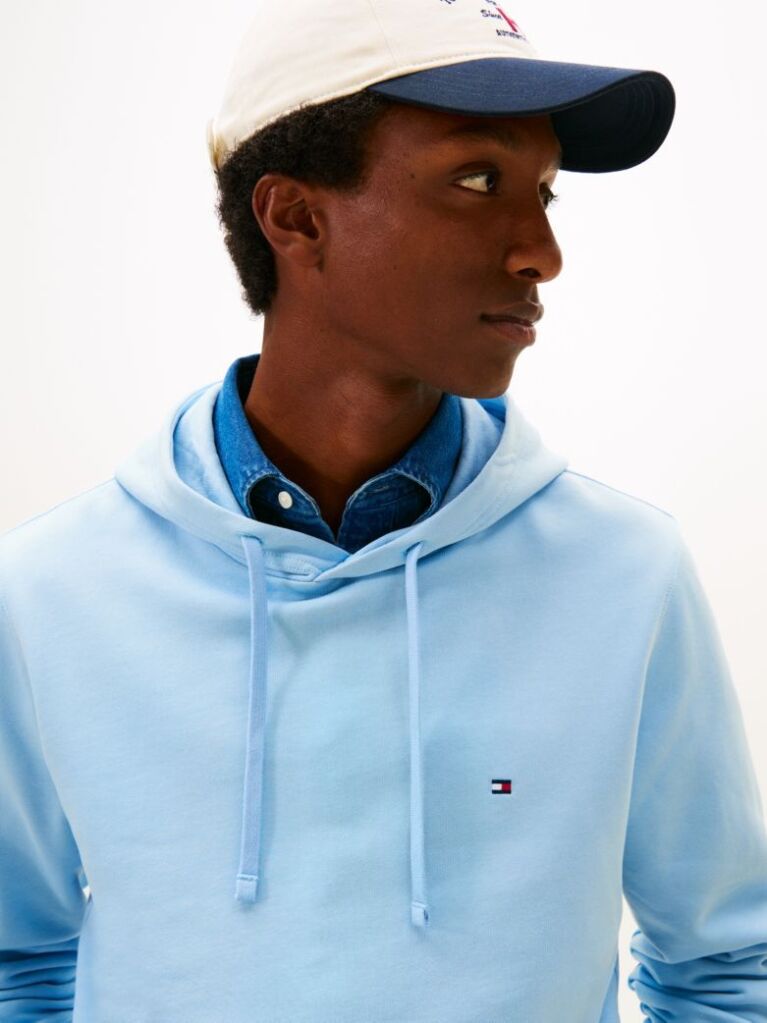 Blue Flag Embroidery Terry Hoody  Men