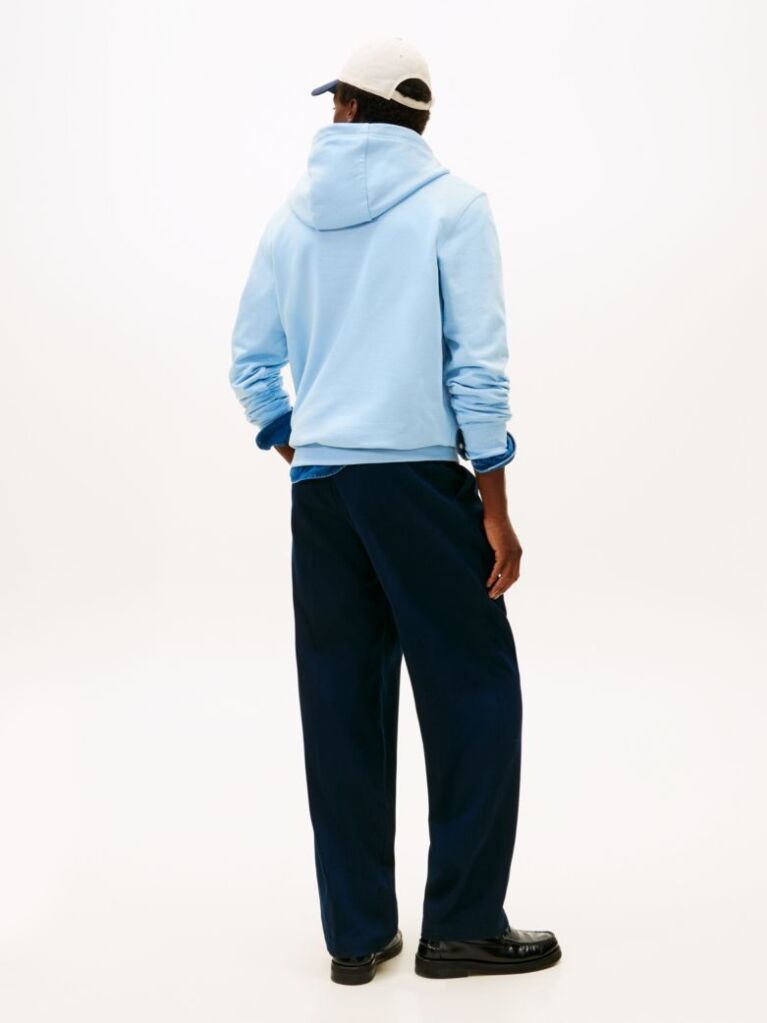 Blue Flag Embroidery Terry Hoody  Men