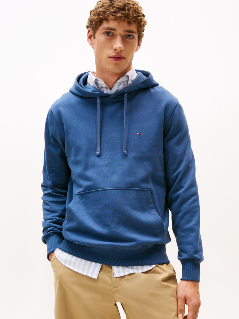 Blue Flag Embroidery Terry Hoody  Men