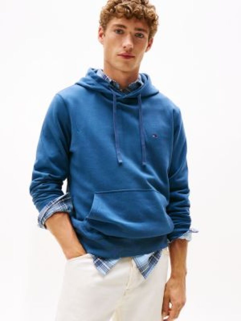 Blue Flag Embroidery Terry Hoody  Men