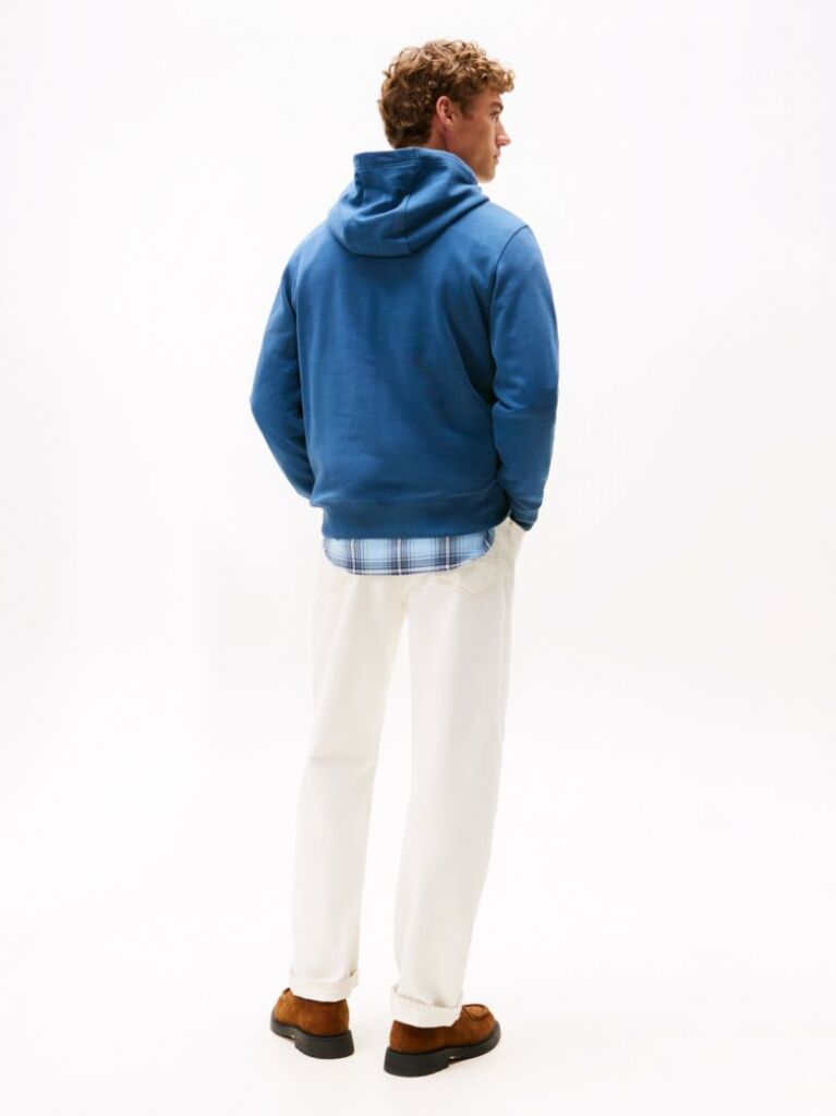 Blue Flag Embroidery Terry Hoody  Men