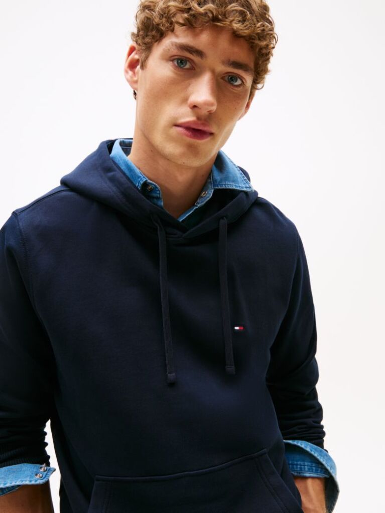 Blue Flag Embroidery Terry Hoody  Men