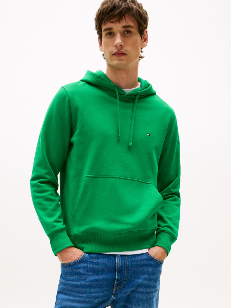Green Flag Embroidery Terry Hoody  Men