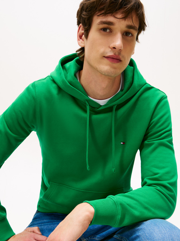 Green Flag Embroidery Terry Hoody  Men