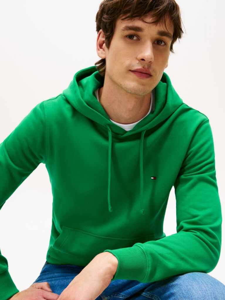 Green Flag Embroidery Terry Hoody  Men