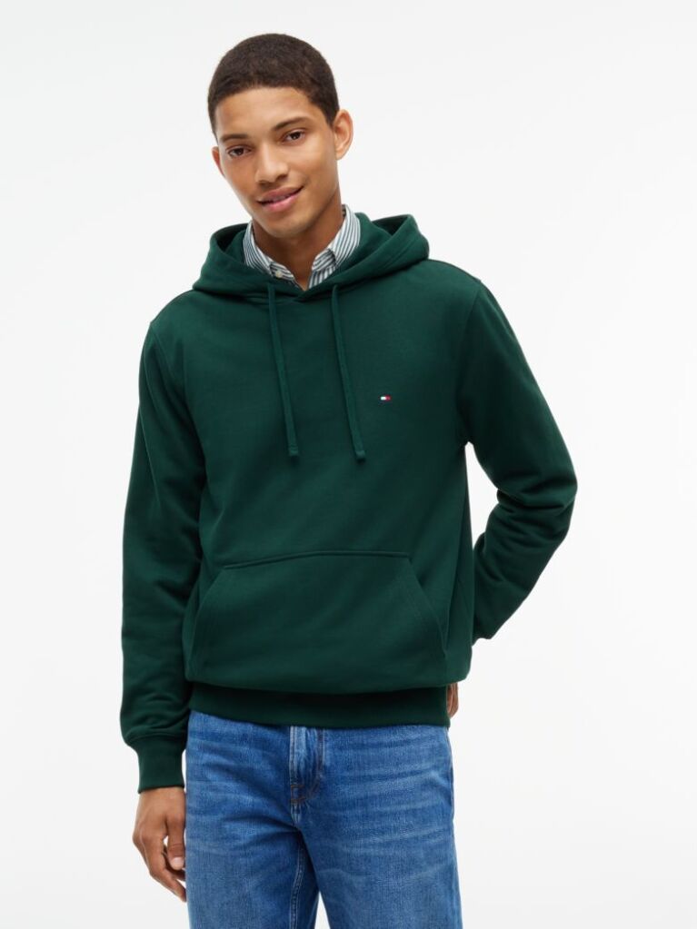 Green Flag Embroidery Terry Hoody  Men