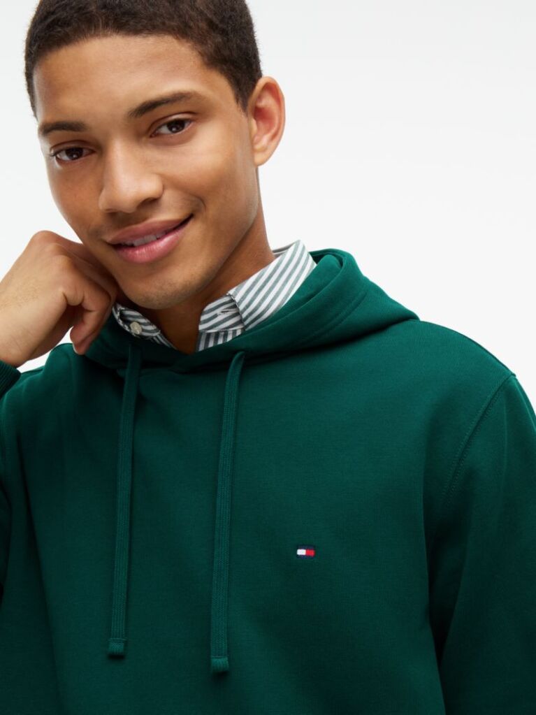 Green Flag Embroidery Terry Hoody  Men