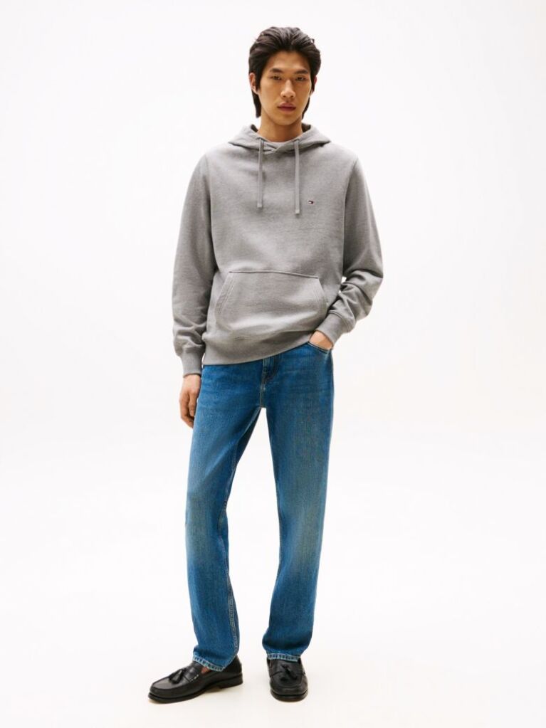 Grey Flag Embroidery Terry Hoody  Men