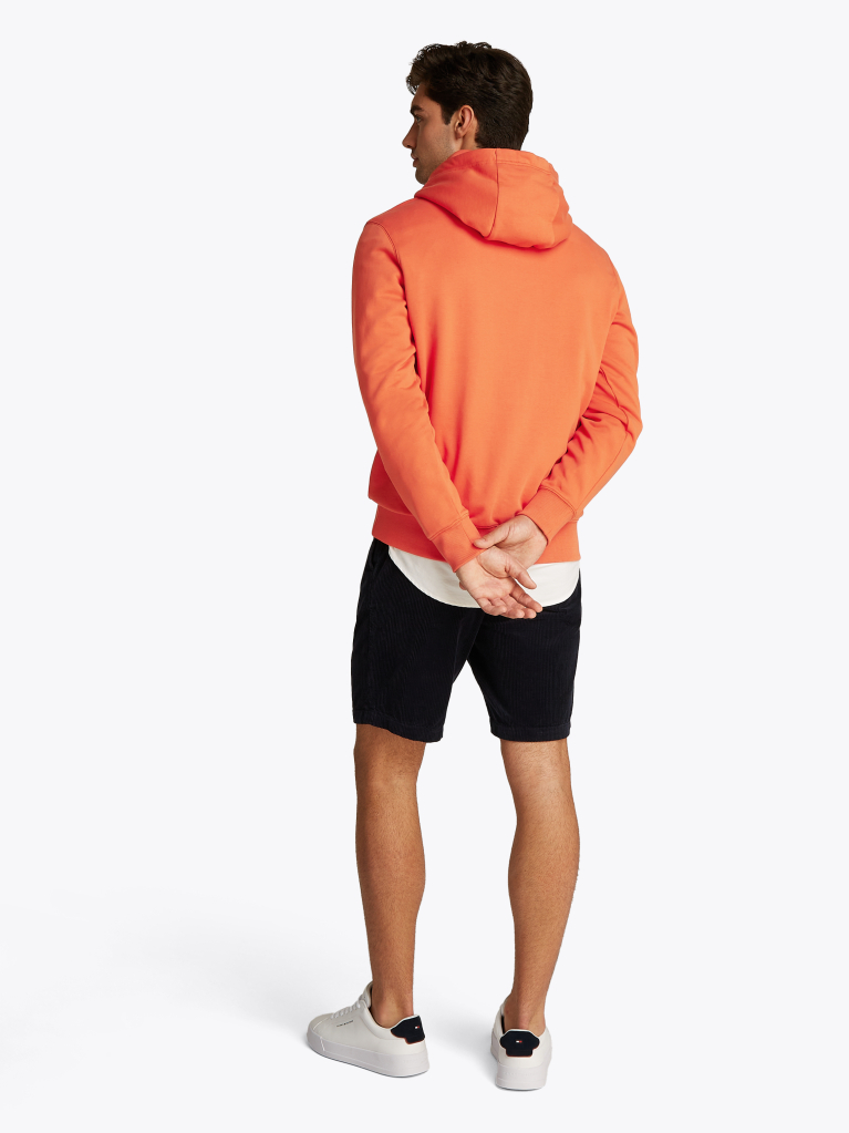Orange Flag Embroidery Terry Hoody  Men