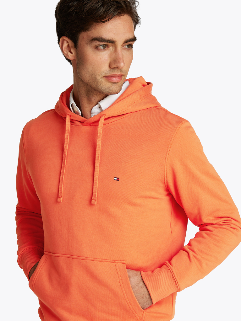 Orange Flag Embroidery Terry Hoody  Men