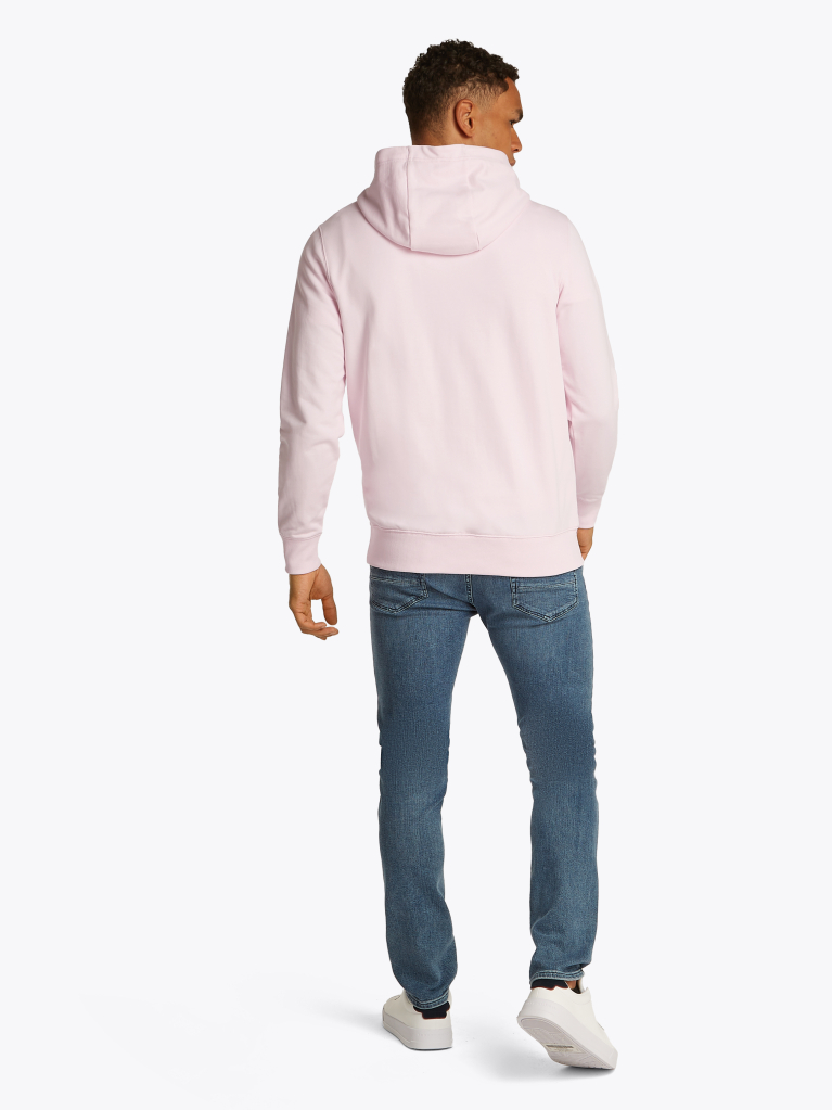 Ροζ Hoody Από Βαμβακερό Terry Με Κεντητό Σημαιάκι  Άνδρες