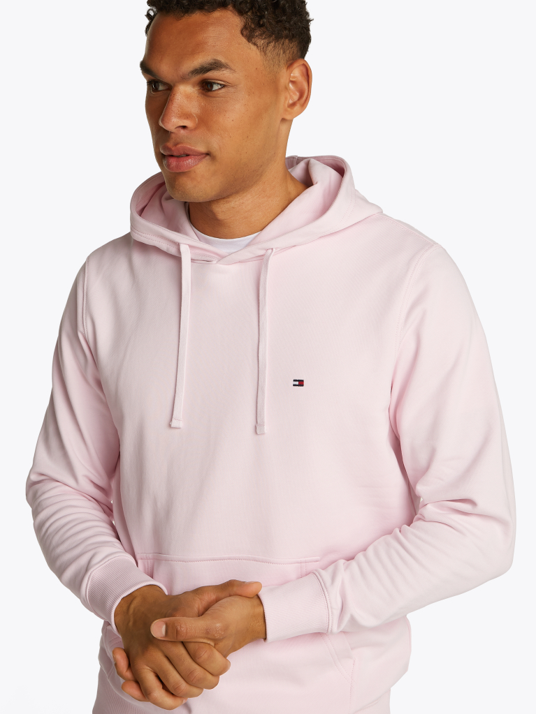 Ροζ Hoody Από Βαμβακερό Terry Με Κεντητό Σημαιάκι  Άνδρες