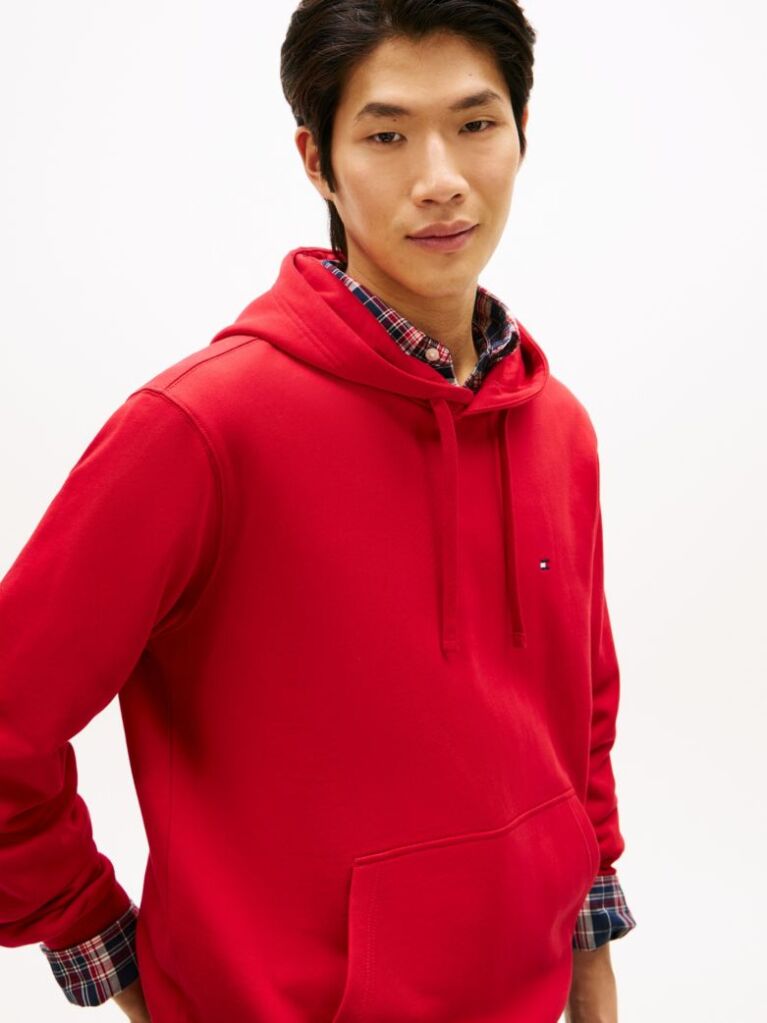 Red Flag Embroidery Terry Hoody  Men