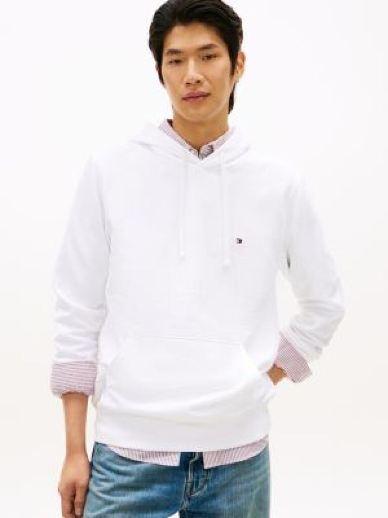 White Flag Embroidery Terry Hoody  Men