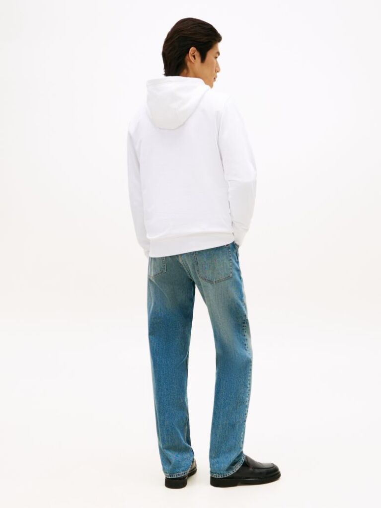 White Flag Embroidery Terry Hoody  Men