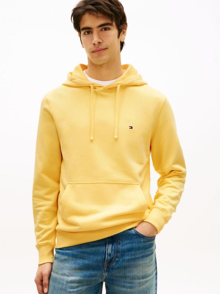 Yellow Flag Embroidery Terry Hoody  Men