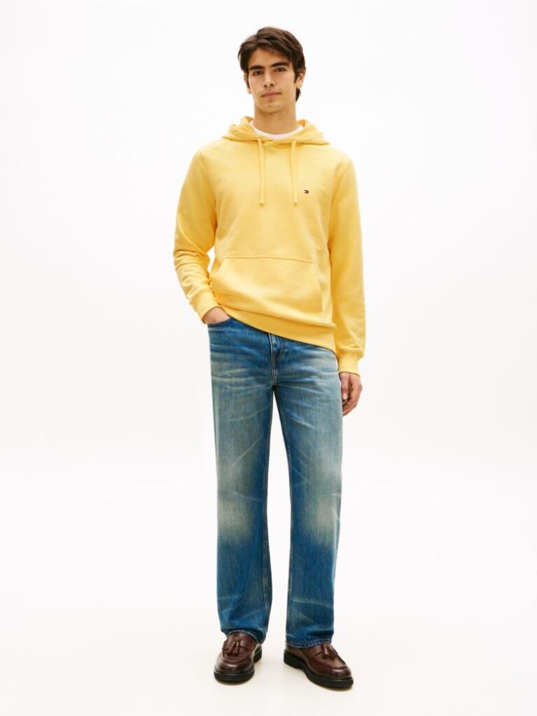 Yellow Flag Embroidery Terry Hoody  Men