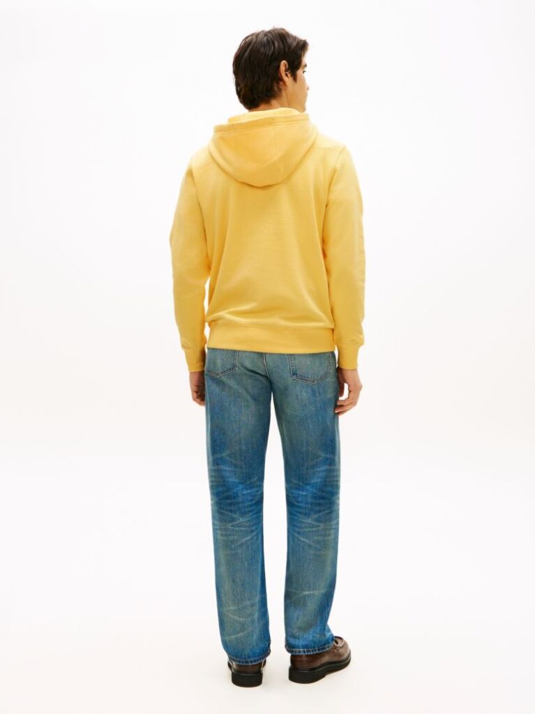 Yellow Flag Embroidery Terry Hoody  Men