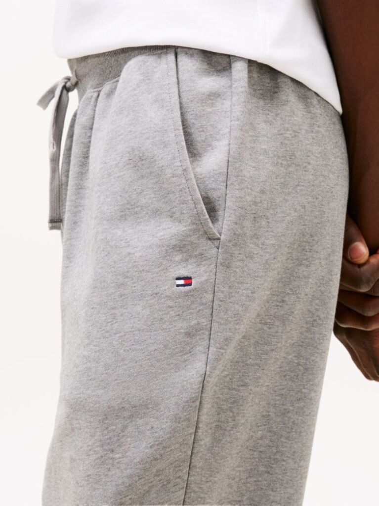 Grey Terry Cuffed Leg Joggers  Men