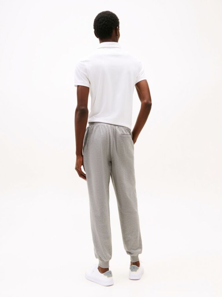 Grey Terry Cuffed Leg Joggers  Men