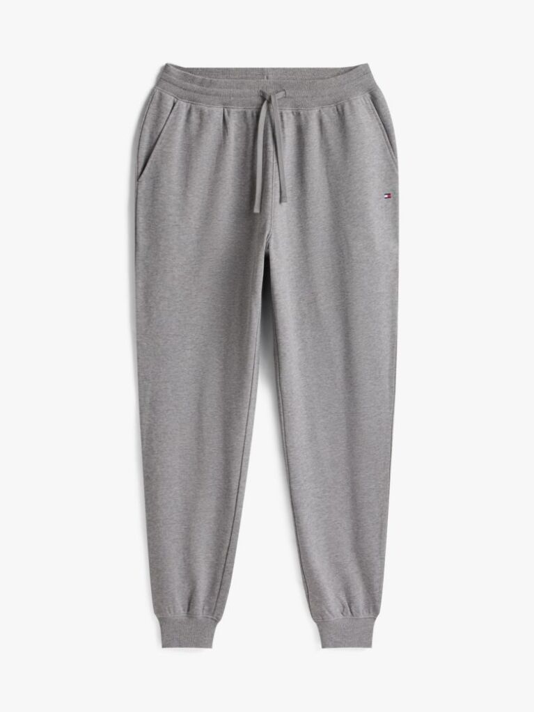 Grey Terry Cuffed Leg Joggers  Men