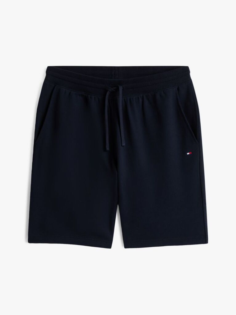 Blue Flag Embroidery Sweat Bermuda Shorts  Men