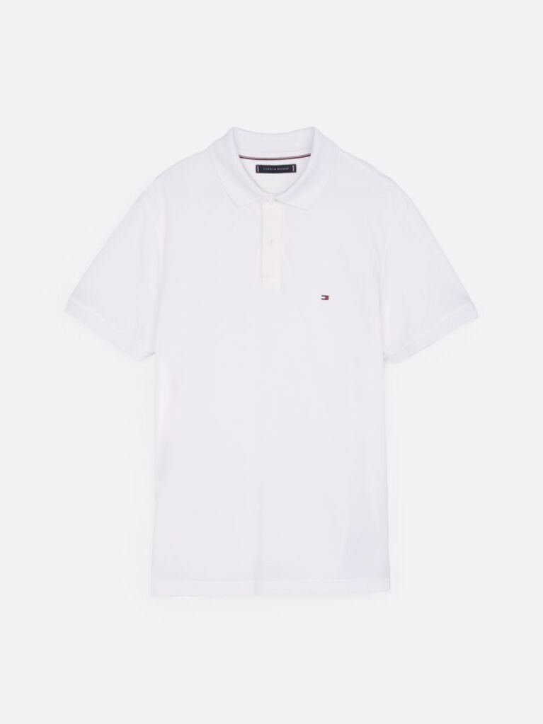 White Moisture Wicking Pique Regular Polo Shirt  Men