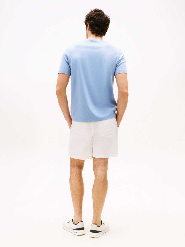 Μπλε Interlock Πλεκτό T-Shirt  Άνδρες