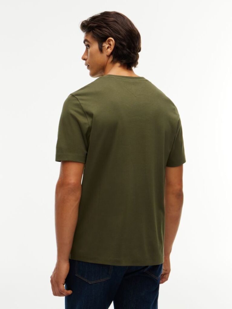 Πράσινο Interlock Πλεκτό T-Shirt  Άνδρες