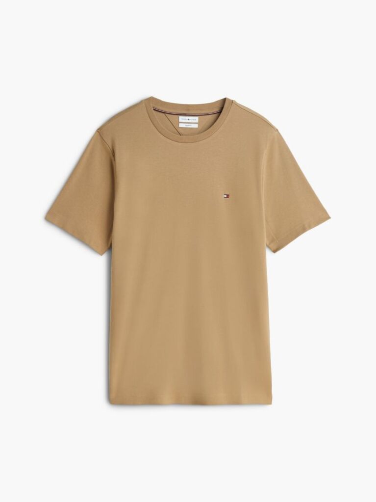 Καφέ Interlock Πλεκτό T-Shirt  Άνδρες