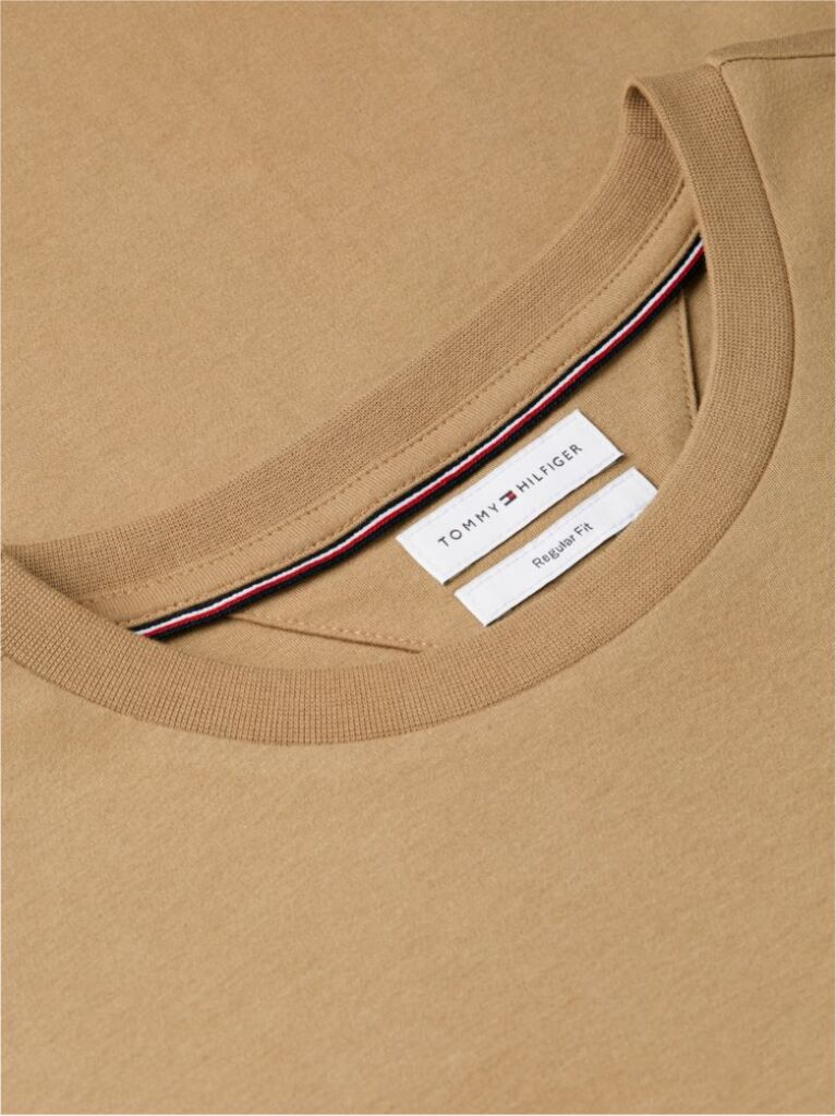Καφέ Interlock Πλεκτό T-Shirt  Άνδρες