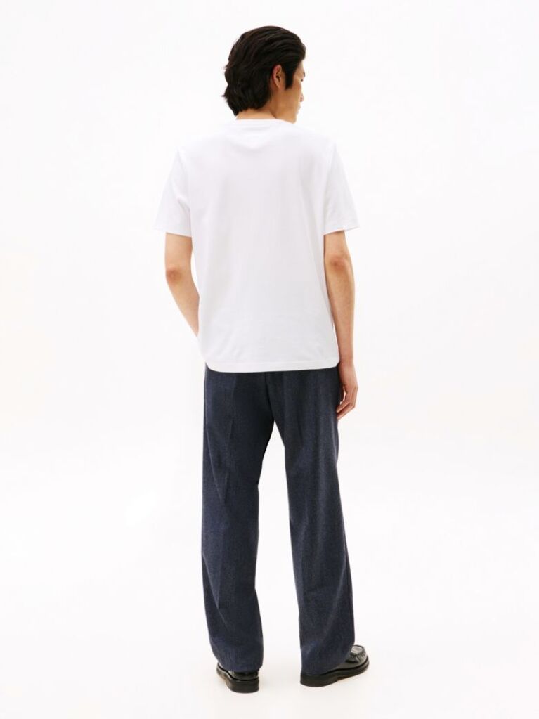 White Interlock Knit T-Shirt  Men