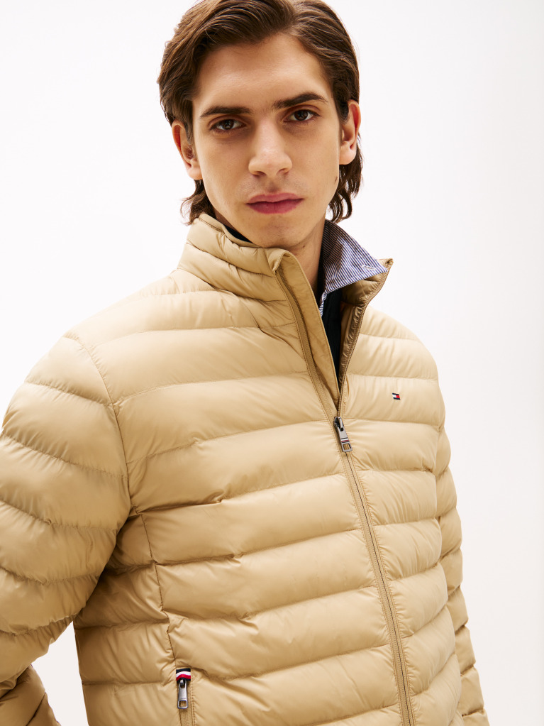 Beige Packable Recycled Jacket  Men